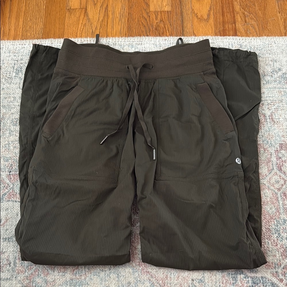 Dark Brown Drawstring Pants